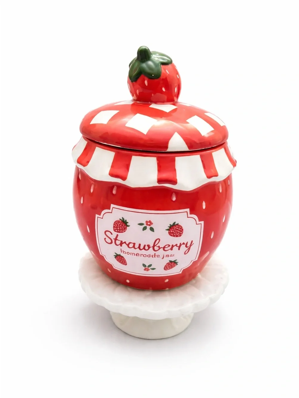 New! Strawberry Jam Ceramic Decorative Jar with Lid, Target Bullseye Playground